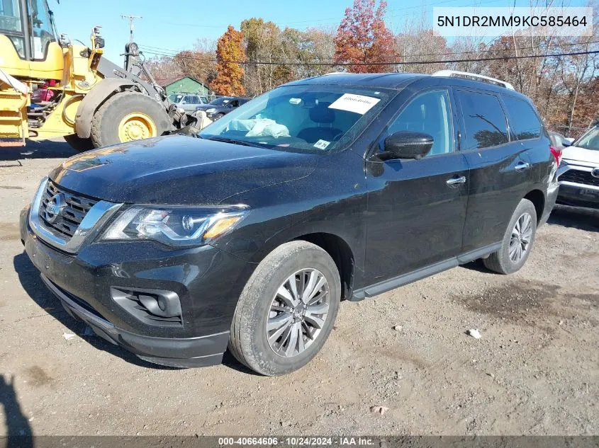 2019 Nissan Pathfinder Sl VIN: 5N1DR2MM9KC585464 Lot: 40664606