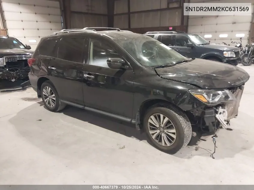 2019 Nissan Pathfinder S VIN: 5N1DR2MM2KC631569 Lot: 40667379