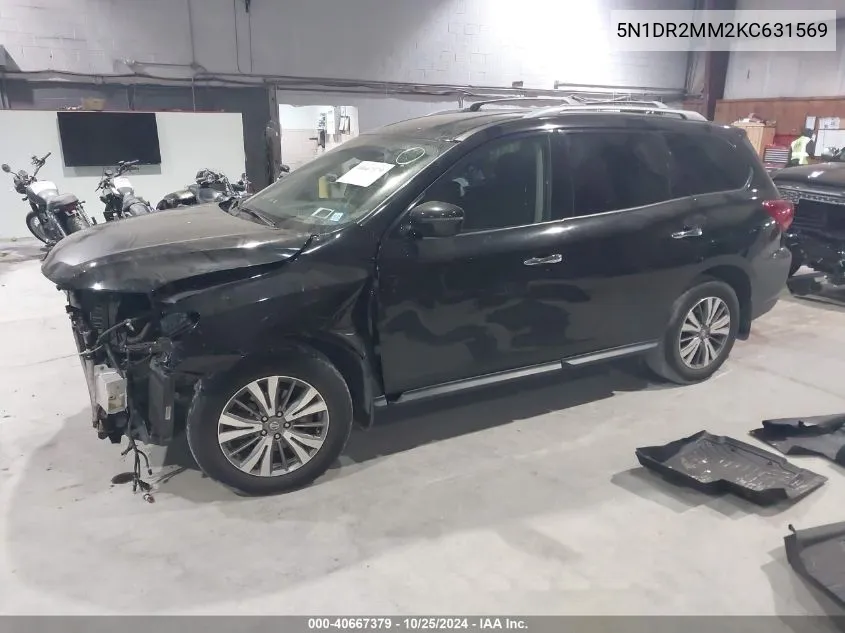 2019 Nissan Pathfinder S VIN: 5N1DR2MM2KC631569 Lot: 40667379