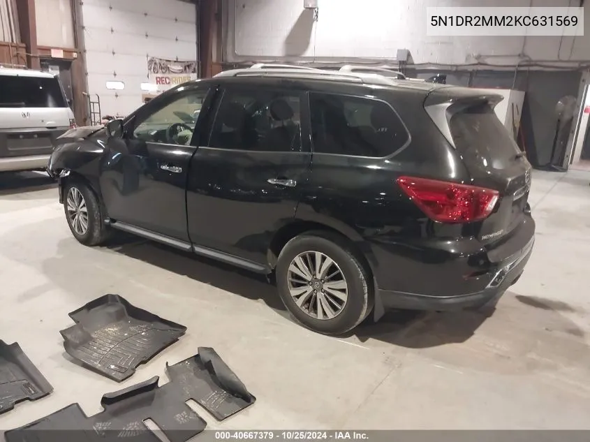 2019 Nissan Pathfinder S VIN: 5N1DR2MM2KC631569 Lot: 40667379