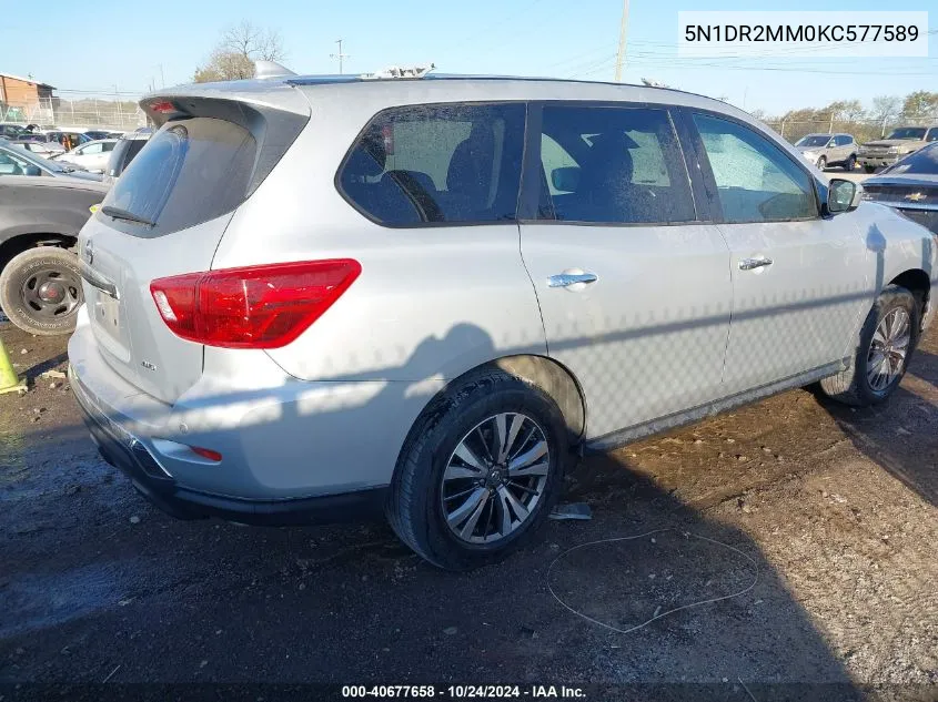 2019 Nissan Pathfinder S VIN: 5N1DR2MM0KC577589 Lot: 40677658