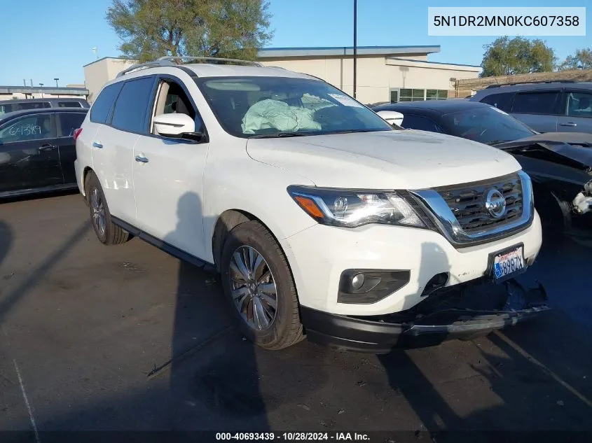 2019 Nissan Pathfinder Sv VIN: 5N1DR2MN0KC607358 Lot: 40693439