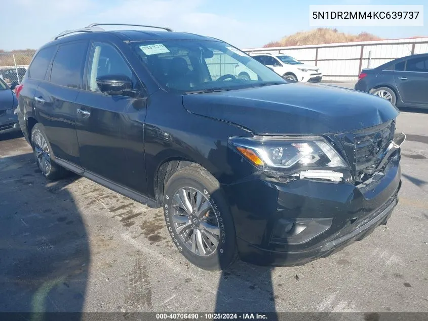 2019 Nissan Pathfinder Sl VIN: 5N1DR2MM4KC639737 Lot: 40706490