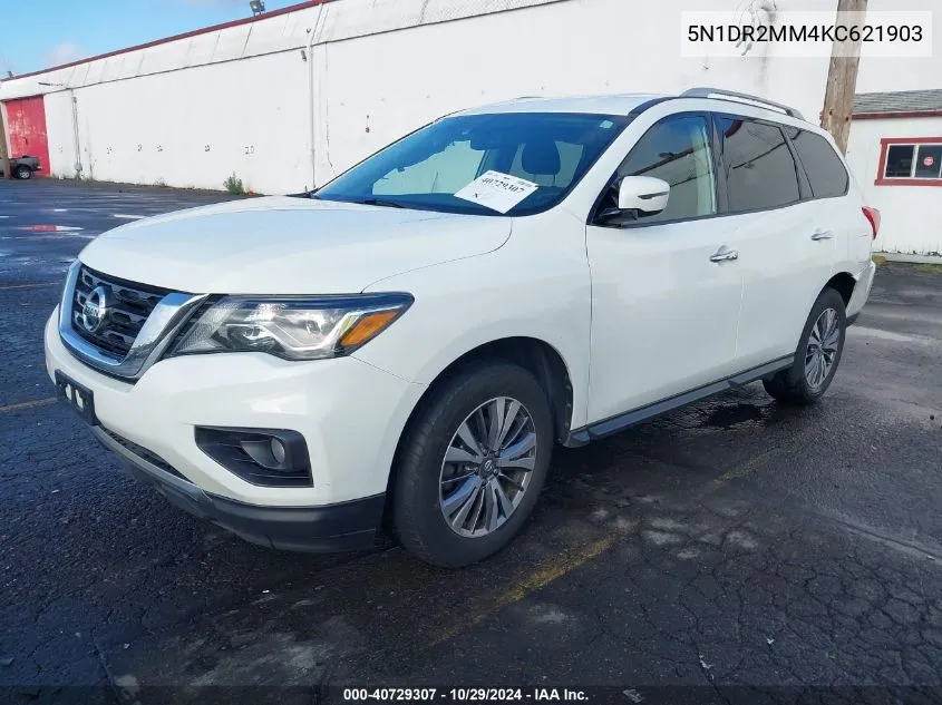 2019 Nissan Pathfinder Sv VIN: 5N1DR2MM4KC621903 Lot: 40729307