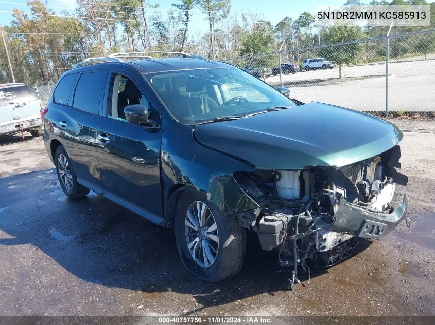 5N1DR2MM1KC585913 2019 Nissan Pathfinder Sv