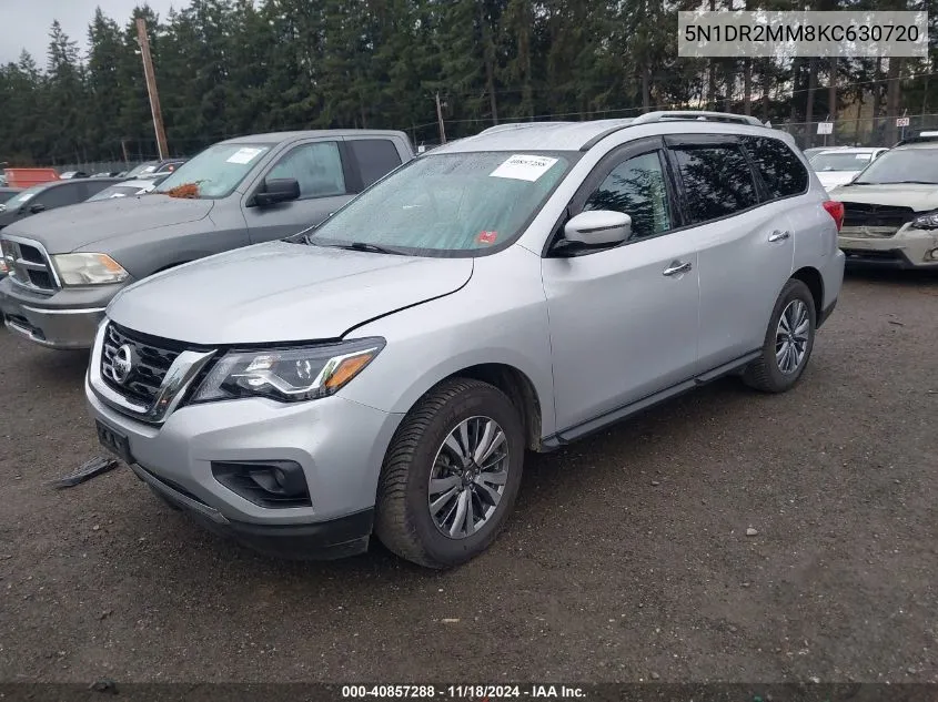 2019 Nissan Pathfinder S/Sl/Sv/Platinum VIN: 5N1DR2MM8KC630720 Lot: 40857288