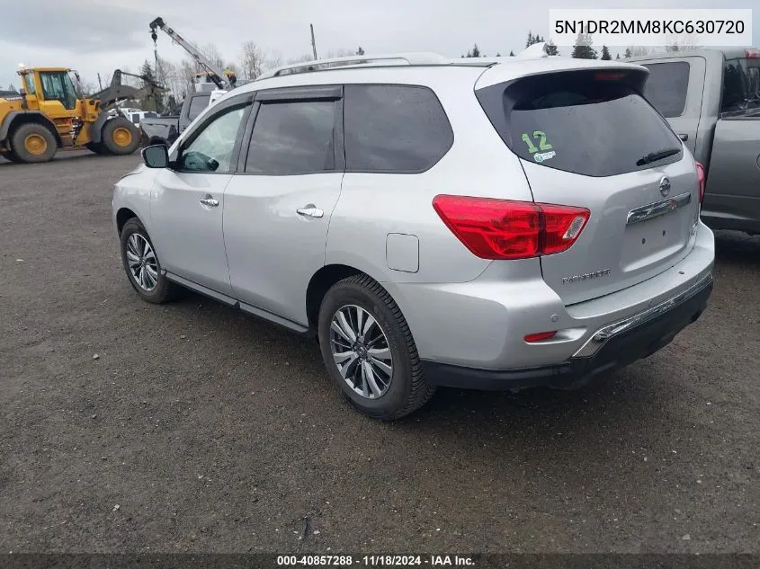 2019 Nissan Pathfinder S/Sl/Sv/Platinum VIN: 5N1DR2MM8KC630720 Lot: 40857288