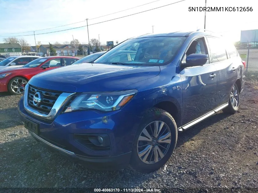 2019 Nissan Pathfinder Sl VIN: 5N1DR2MM1KC612656 Lot: 40863170