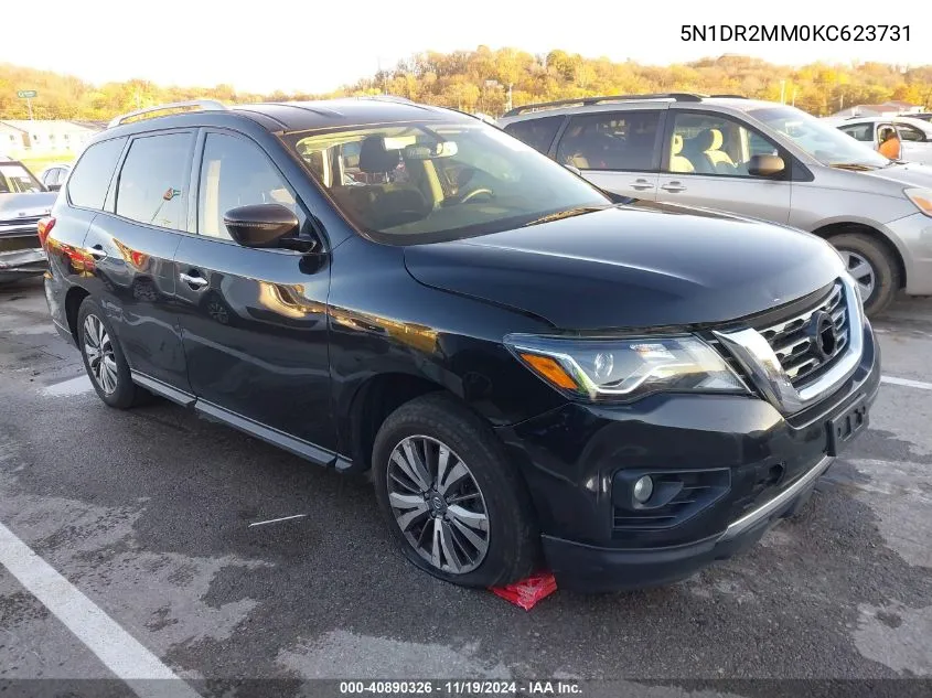 2019 Nissan Pathfinder Sv VIN: 5N1DR2MM0KC623731 Lot: 40890326