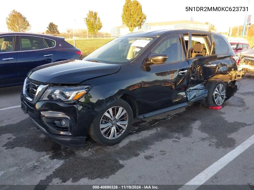 2019 Nissan Pathfinder Sv VIN: 5N1DR2MM0KC623731 Lot: 40890326