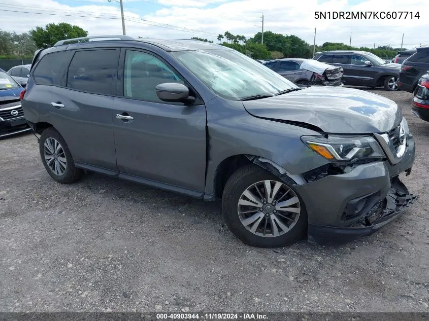 2019 Nissan Pathfinder Sv VIN: 5N1DR2MN7KC607714 Lot: 40903944