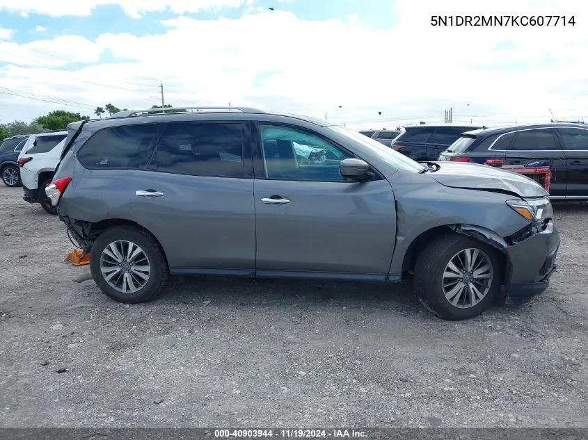 2019 Nissan Pathfinder Sv VIN: 5N1DR2MN7KC607714 Lot: 40903944