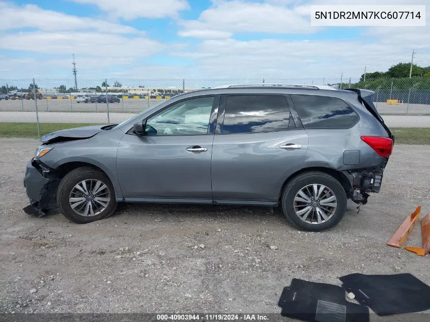 2019 Nissan Pathfinder Sv VIN: 5N1DR2MN7KC607714 Lot: 40903944