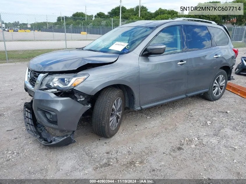 2019 Nissan Pathfinder Sv VIN: 5N1DR2MN7KC607714 Lot: 40903944