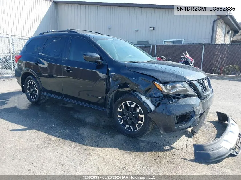 2020 Nissan Pathfinder Sl VIN: 5N1DR2CM1LC582836 Lot: 12082635