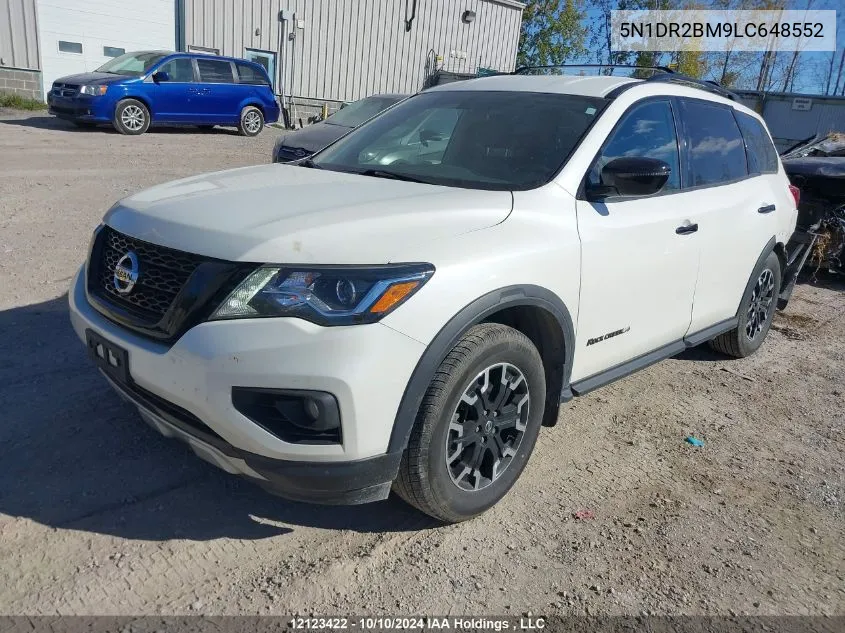 2020 Nissan Pathfinder VIN: 5N1DR2BM9LC648552 Lot: 12123422