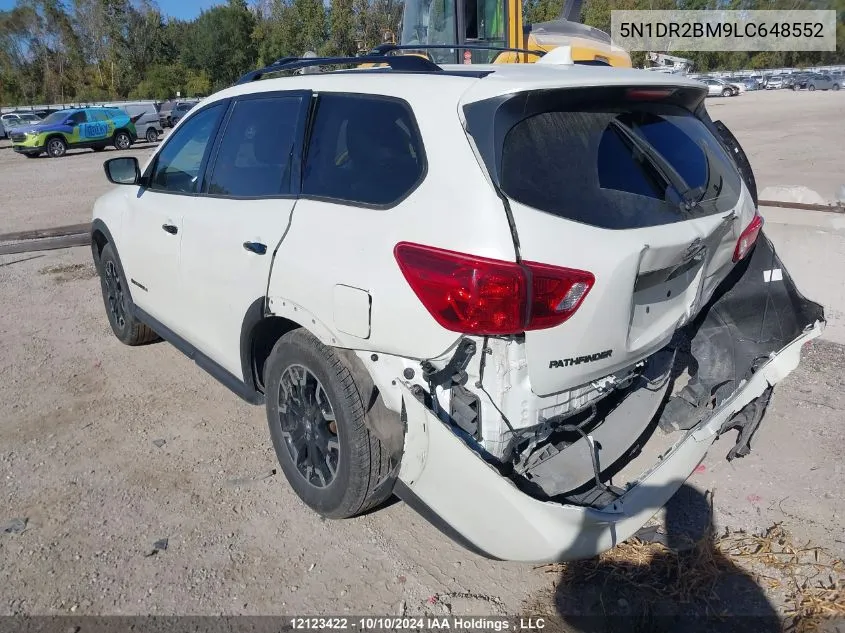 2020 Nissan Pathfinder VIN: 5N1DR2BM9LC648552 Lot: 12123422