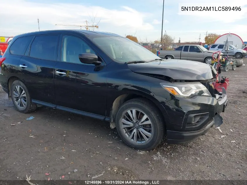 2020 Nissan Pathfinder VIN: 5N1DR2AM1LC589496 Lot: 12145596