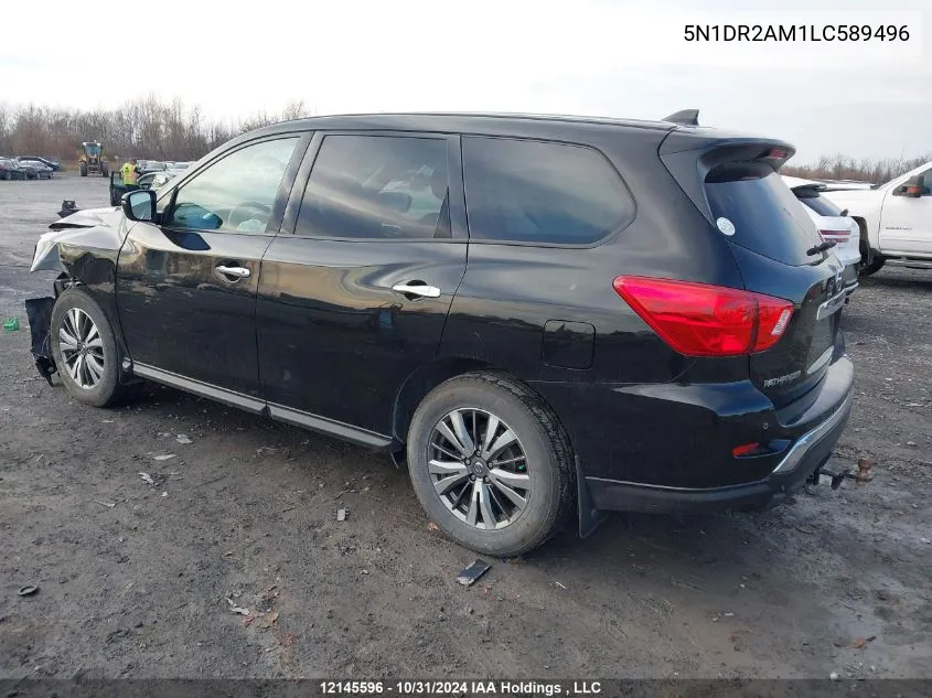 2020 Nissan Pathfinder VIN: 5N1DR2AM1LC589496 Lot: 12145596