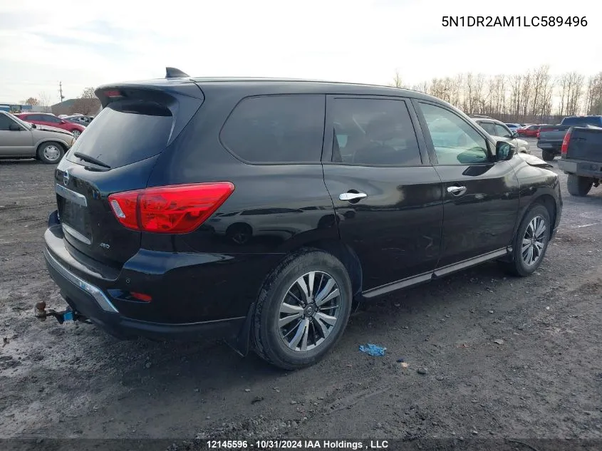 2020 Nissan Pathfinder VIN: 5N1DR2AM1LC589496 Lot: 12145596