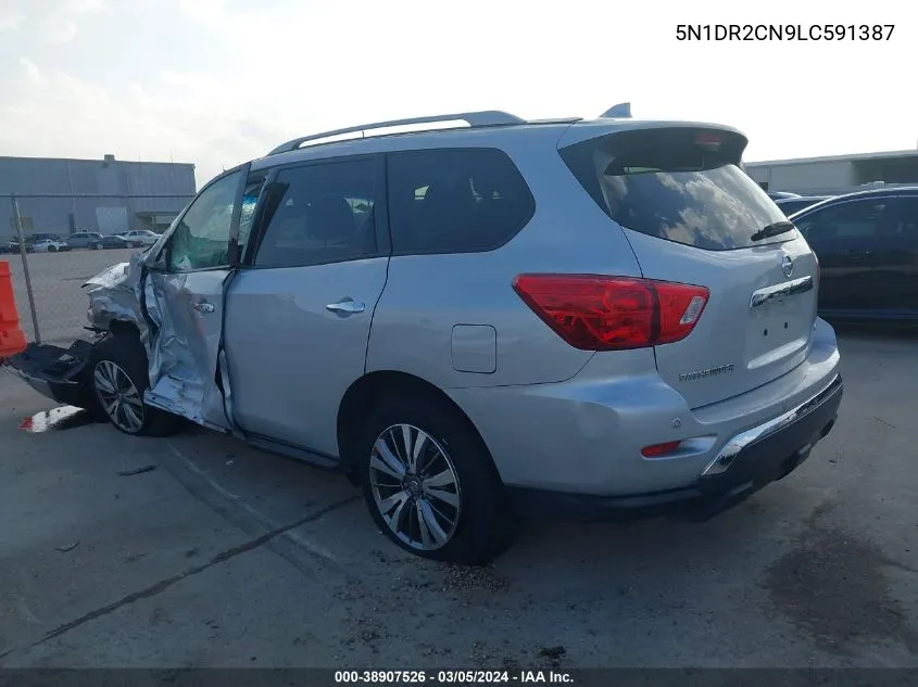 2020 Nissan Pathfinder Sl 2Wd VIN: 5N1DR2CN9LC591387 Lot: 38907526