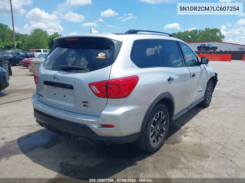 2020 Nissan Pathfinder Sl 4Wd VIN: 5N1DR2CM7LC607254 Lot: 39807286