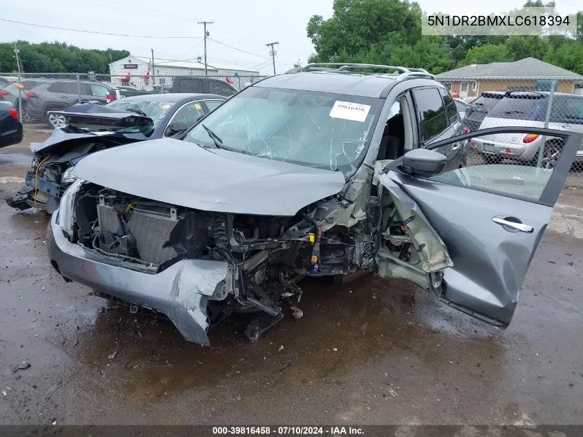 2020 Nissan Pathfinder Sv 4Wd VIN: 5N1DR2BMXLC618394 Lot: 39816458