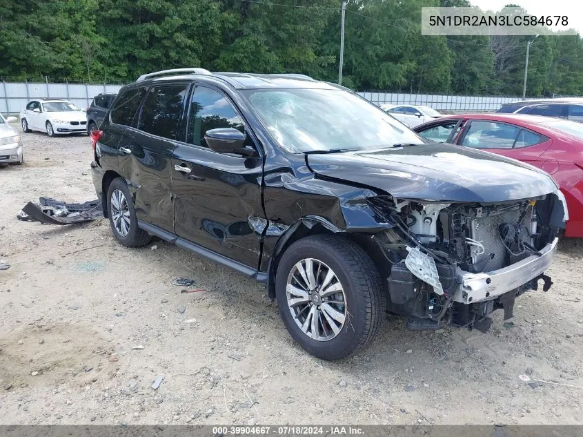 2020 Nissan Pathfinder S 2Wd VIN: 5N1DR2AN3LC584678 Lot: 39904667