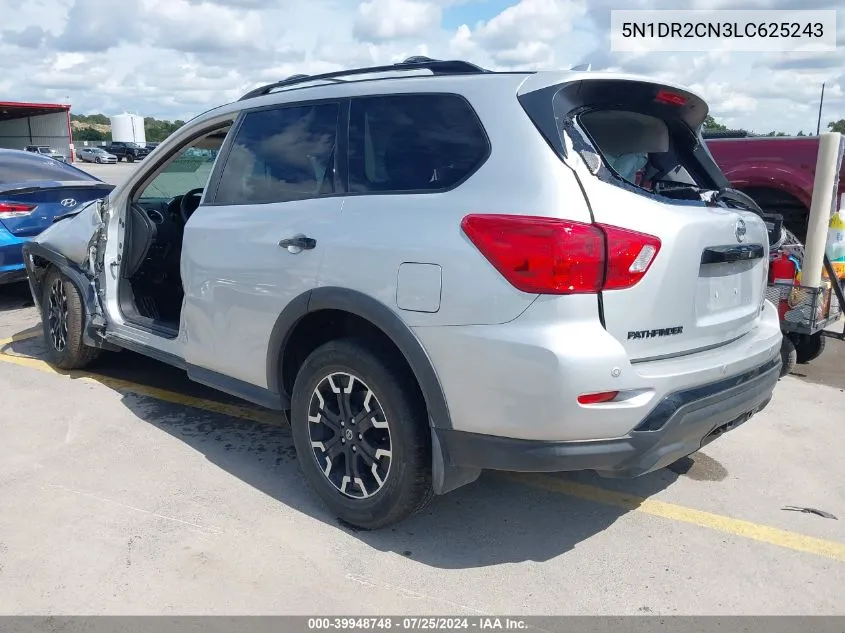 2020 Nissan Pathfinder Sl 2Wd VIN: 5N1DR2CN3LC625243 Lot: 39948748