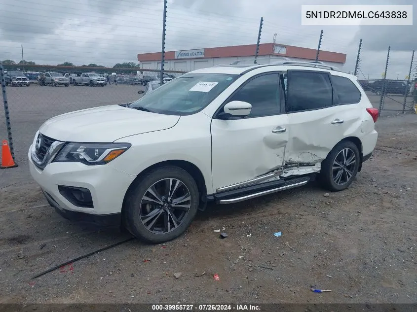 5N1DR2DM6LC643838 2020 Nissan Pathfinder Platinum 4Wd