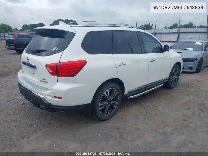 2020 Nissan Pathfinder Platinum 4Wd VIN: 5N1DR2DM6LC643838 Lot: 39955727