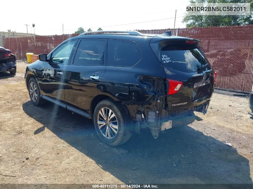 2020 Nissan Pathfinder Sv 2Wd VIN: 5N1DR2BN5LC582011 Lot: 40111275