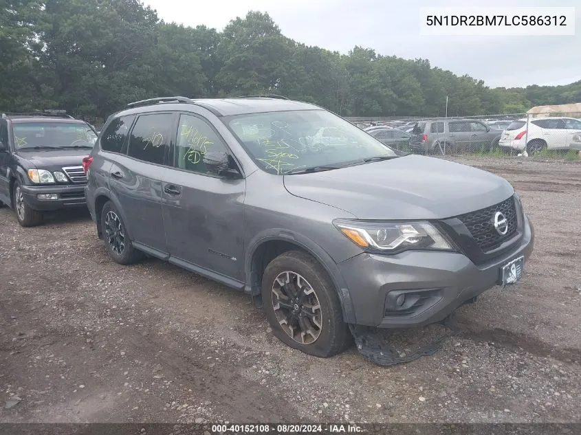 2020 Nissan Pathfinder Sv 4Wd VIN: 5N1DR2BM7LC586312 Lot: 40152108