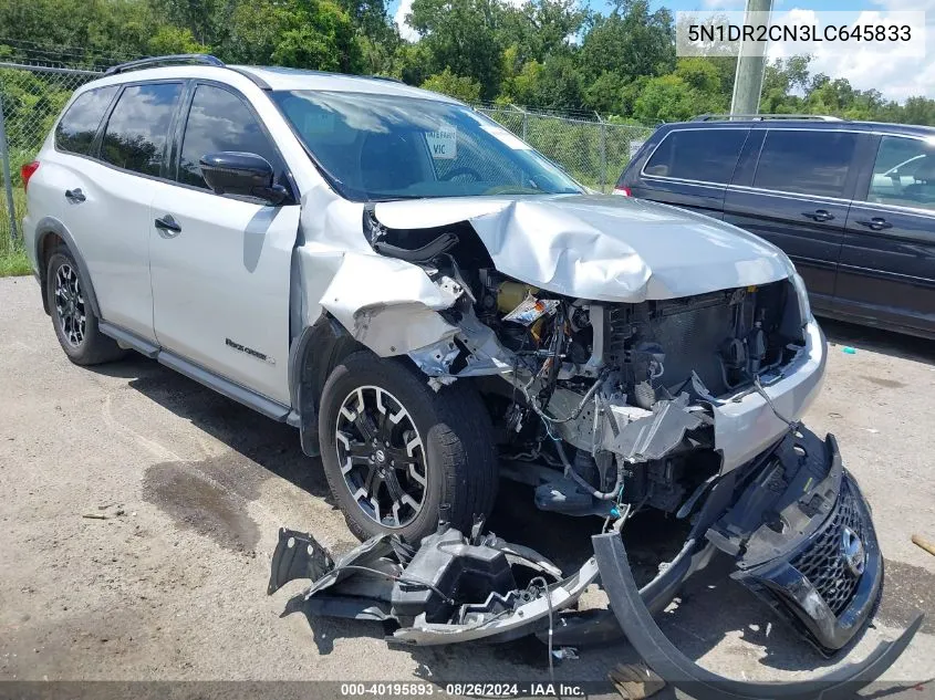 2020 Nissan Pathfinder Sl 2Wd VIN: 5N1DR2CN3LC645833 Lot: 40195893