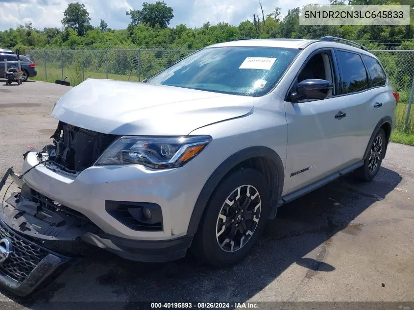 2020 Nissan Pathfinder Sl 2Wd VIN: 5N1DR2CN3LC645833 Lot: 40195893