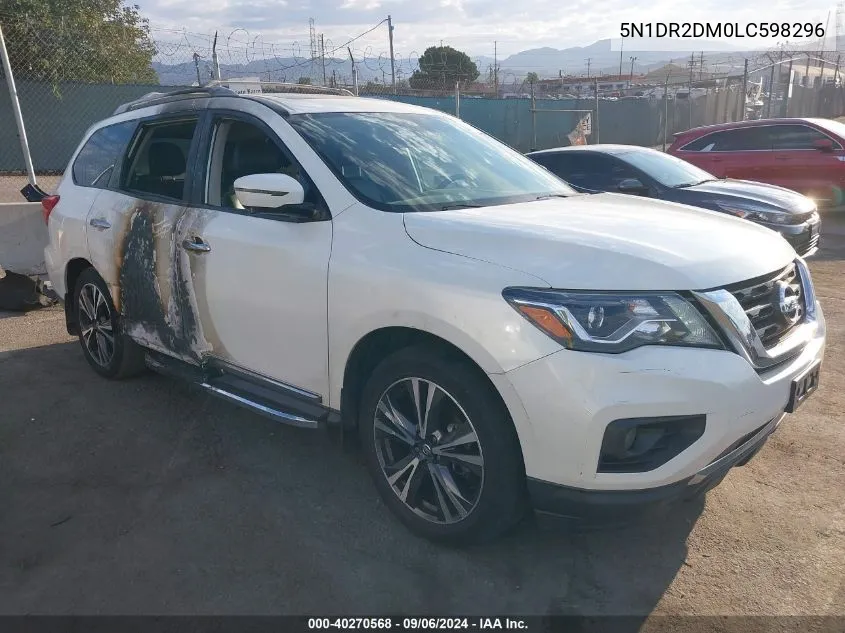 5N1DR2DM0LC598296 2020 Nissan Pathfinder Platinum 4Wd