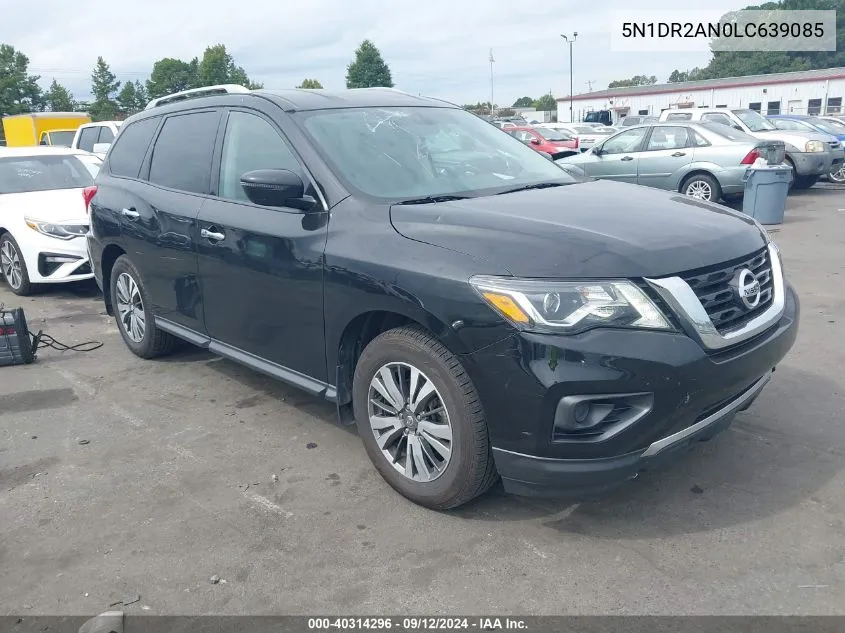 2020 Nissan Pathfinder S 2Wd VIN: 5N1DR2AN0LC639085 Lot: 40314296