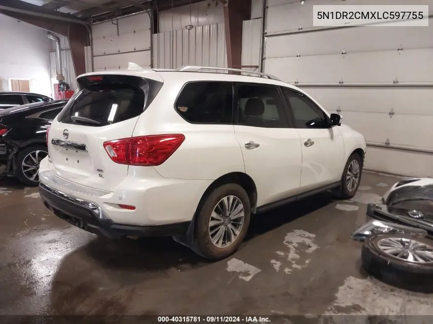 2020 Nissan Pathfinder Sl 4Wd VIN: 5N1DR2CMXLC597755 Lot: 40315781