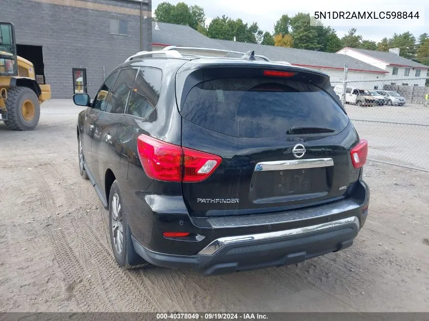 2020 Nissan Pathfinder S 4Wd VIN: 5N1DR2AMXLC598844 Lot: 40378049