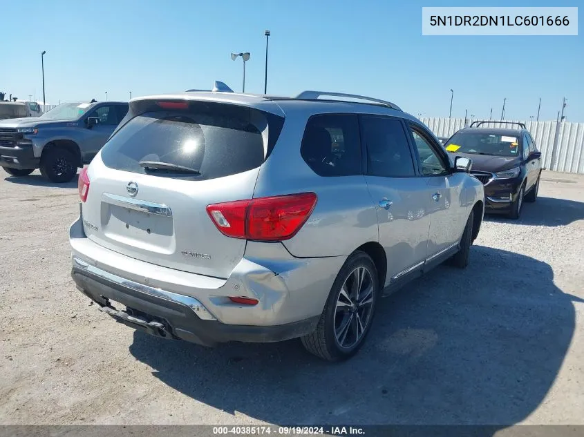 2020 Nissan Pathfinder Platinum 2Wd VIN: 5N1DR2DN1LC601666 Lot: 40385174