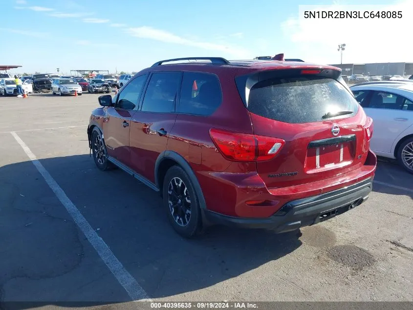 2020 Nissan Pathfinder Sv 2Wd VIN: 5N1DR2BN3LC648085 Lot: 40395635