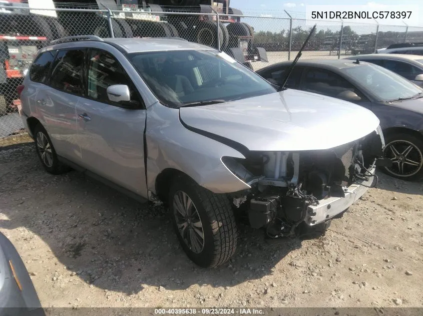 2020 Nissan Pathfinder Sv VIN: 5N1DR2BN0LC578397 Lot: 40395638