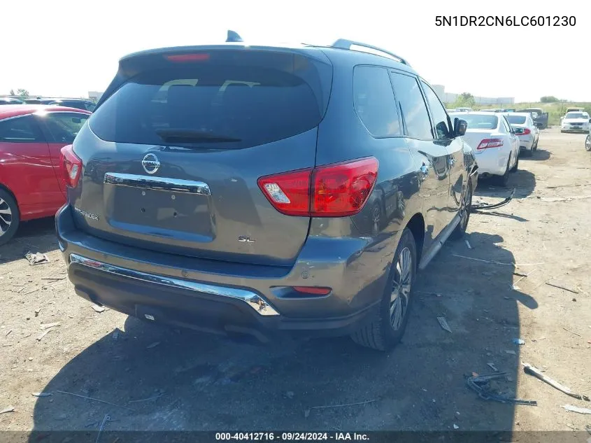 2020 Nissan Pathfinder Sl VIN: 5N1DR2CN6LC601230 Lot: 40412716