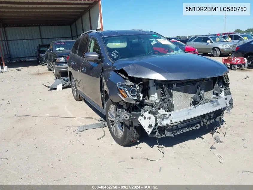 2020 Nissan Pathfinder Sv 4Wd VIN: 5N1DR2BM1LC580750 Lot: 40452758