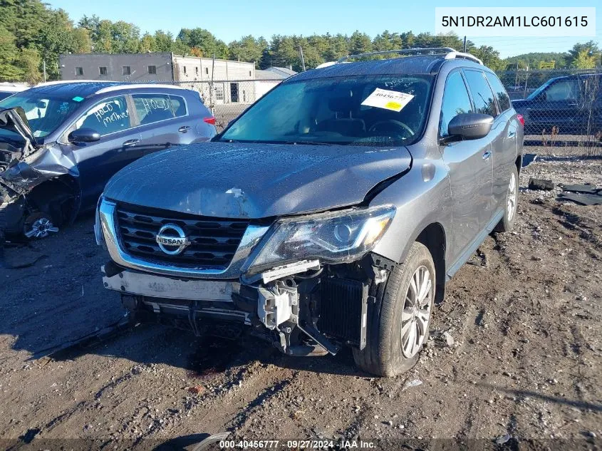 2020 Nissan Pathfinder S 4Wd VIN: 5N1DR2AM1LC601615 Lot: 40456777