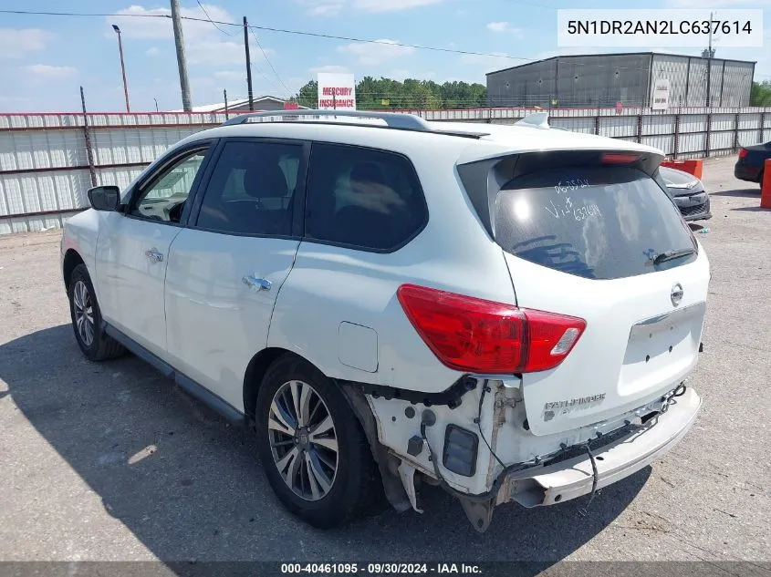 5N1DR2AN2LC637614 2020 Nissan Pathfinder S 2Wd