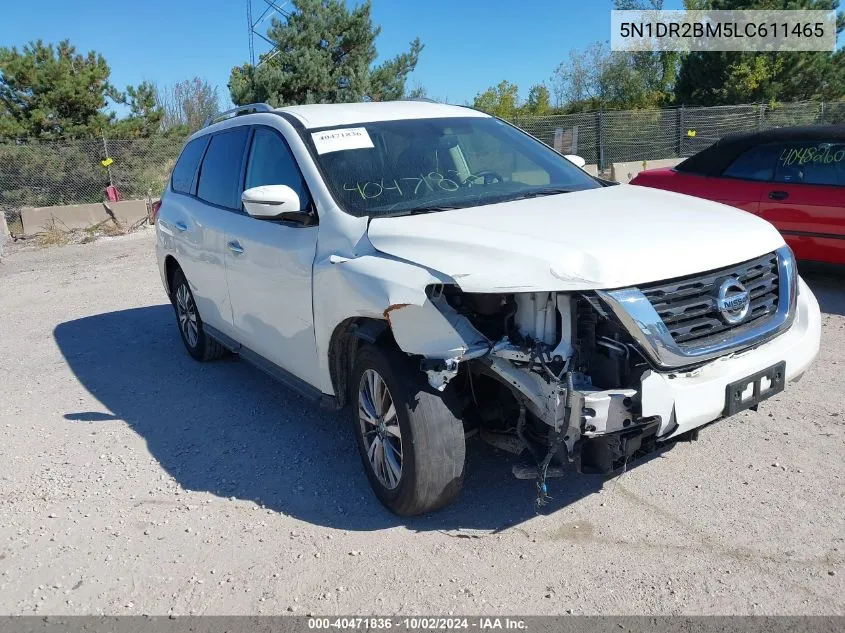 2020 Nissan Pathfinder Sv 4Wd VIN: 5N1DR2BM5LC611465 Lot: 40471836