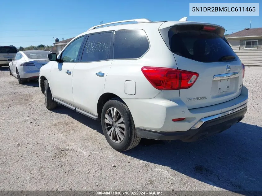 2020 Nissan Pathfinder Sv 4Wd VIN: 5N1DR2BM5LC611465 Lot: 40471836