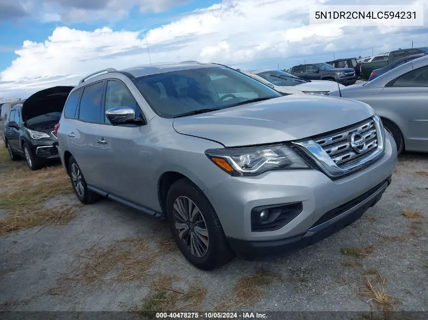 2020 Nissan Pathfinder Sl VIN: 5N1DR2CN4LC594231 Lot: 40478275