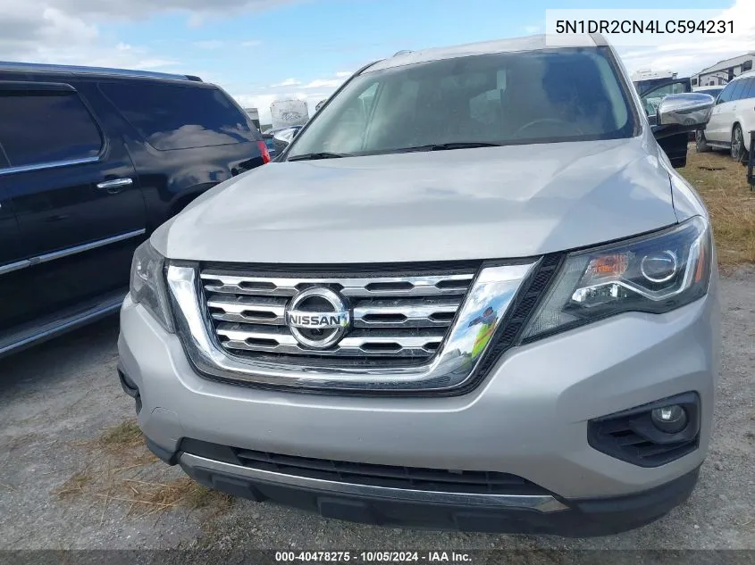 2020 Nissan Pathfinder Sl VIN: 5N1DR2CN4LC594231 Lot: 40478275